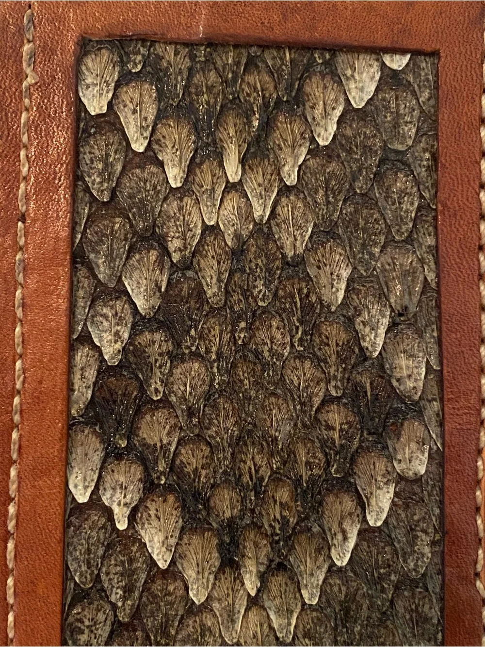 Rare REAL rattlesnake Roper wallet. Handmade in Texas. One of a kind!